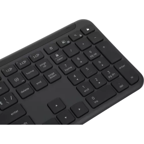 Клавиатура Logitech K950 черный USB беспроводная BT/Radio slim (920-012434)