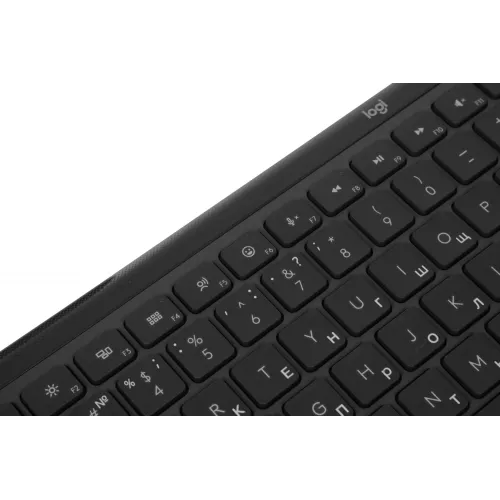Клавиатура Logitech K950 черный USB беспроводная BT/Radio slim (920-012434)