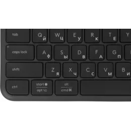 Клавиатура Logitech K950 черный USB беспроводная BT/Radio slim (920-012434)