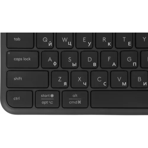 Клавиатура Logitech K950 черный USB беспроводная BT/Radio slim (920-012434)