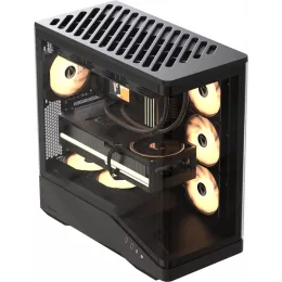 Корпус Formula Crystal U9 черный без БП ATX 9x120mm 3x140mm 2xUSB3.0 audio bott PSU