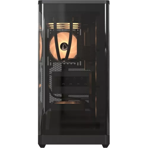 Корпус Formula Crystal U9 черный без БП ATX 9x120mm 3x140mm 2xUSB3.0 audio bott PSU