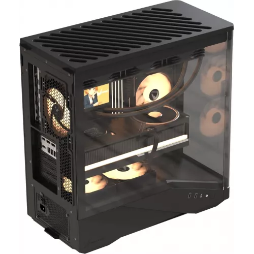 Корпус Formula Crystal U9 черный без БП ATX 9x120mm 3x140mm 2xUSB3.0 audio bott PSU