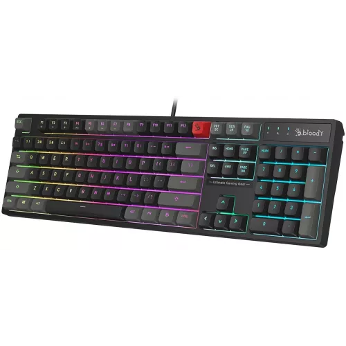 Клавиатура A4Tech Bloody B230N черный USB Multimedia for gamer LED (B230N) кабель 1.8м