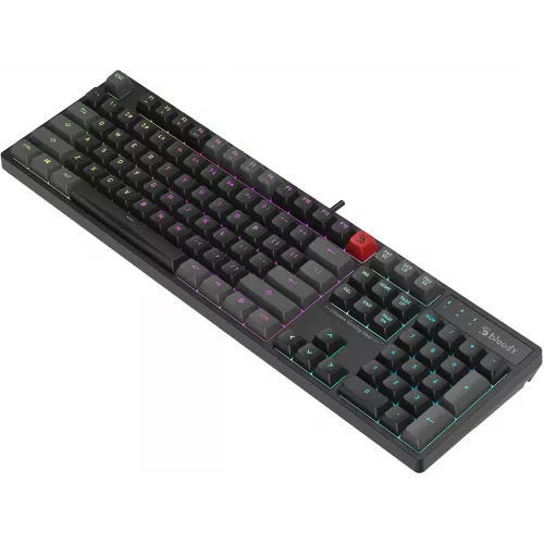 Клавиатура A4Tech Bloody B230N черный USB Multimedia for gamer LED (B230N) кабель 1.8м