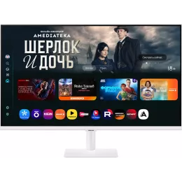 Монитор Samsung 32" M7 S32FM703UIXCI белый VA LED 16:9 HDMI M/M матовая 3000:1 300cd 178гр/178гр 3840x2160 60Hz 4K USB 6.8кг