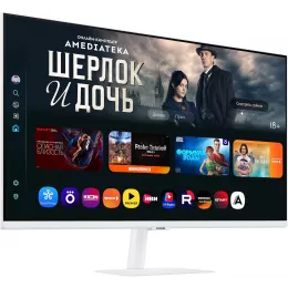 Монитор Samsung 32" M7 S32FM703UIXCI белый VA LED 16:9 HDMI M/M матовая 3000:1 300cd 178гр/178гр 3840x2160 60Hz 4K USB 6.8кг