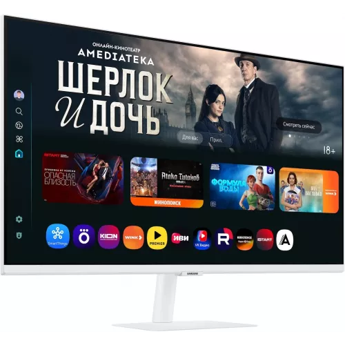 Монитор Samsung 32" M7 S32FM703UIXCI белый VA LED 16:9 HDMI M/M матовая 3000:1 300cd 178гр/178гр 3840x2160 60Hz 4K USB 6.8кг