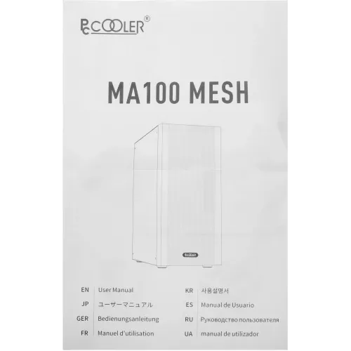 Корпус PcCooler MA100 Mesh черный без БП ATX 5x120mm 2xUSB2.0 1xUSB3.0 audio bott PSU