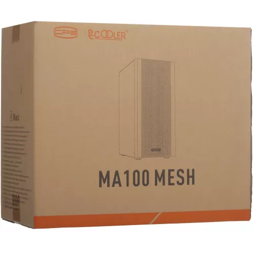 Корпус PcCooler MA100 Mesh черный без БП ATX 5x120mm 2xUSB2.0 1xUSB3.0 audio bott PSU