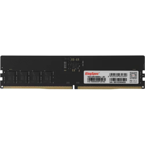 Память DDR5 16GB 6000MHz Kingspec KS6000D5P12516G RTL PC5-48000 CL46 DIMM 288-pin 1.25В single rank Ret
