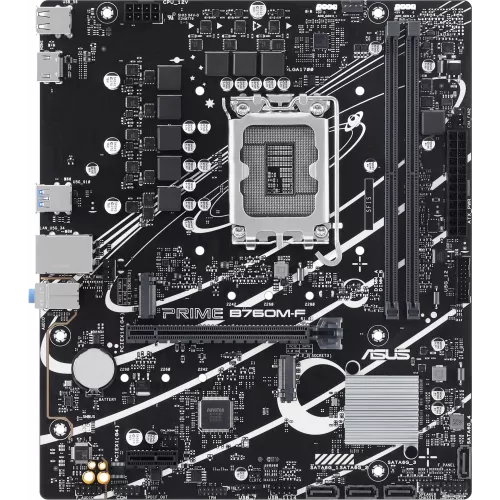 Материнская плата Asus PRIME B760M-F Soc-1700 Intel B760 2xDDR5 mATX AC`97 8ch(7.1) GbLAN RAID+HDMI