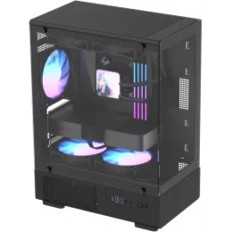 Корпус Formula Crystal Z1CM Plus AR v2 черный без БП mATX 2x120mm 1xUSB2.0 1xUSB3.0 audio bott PSU