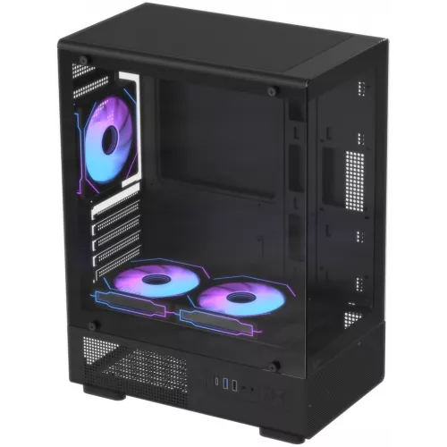 Корпус Formula Crystal Z1CM Plus AR v2 черный без БП mATX 2x120mm 1xUSB2.0 1xUSB3.0 audio bott PSU