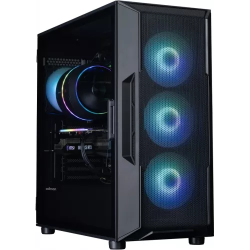 Корпус Zalman i3 Neo V2 черный без БП ATX 7x120mm 5x140mm 1xUSB3.0 audio bott PSU