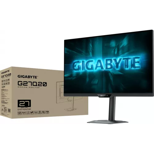Монитор Gigabyte 27" G27Q20 черный IPS LED 16:9 HDMI полуматовая HAS Piv 1000:1 350cd 178гр/178гр 2560x1440 200Hz G-Sync FreeSync Premium DP Quad 2K (1440p) 6.16кг
