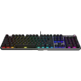 Клавиатура MSI STRIKE 600 Silent механическая серый/черный USB Multimedia for gamer LED (S11-04RU256-CLA) кабель 1.8м