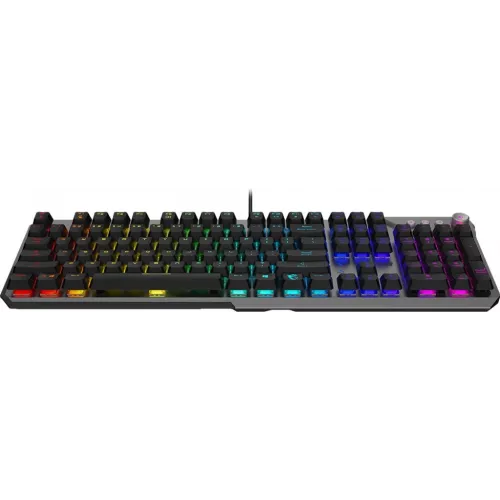 Клавиатура MSI STRIKE 600 Silent механическая серый/черный USB Multimedia for gamer LED (S11-04RU256-CLA) кабель 1.8м
