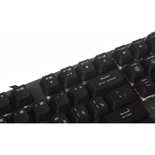 Клавиатура MSI STRIKE 600 Silent механическая серый/черный USB Multimedia for gamer LED (S11-04RU256-CLA) кабель 1.8м