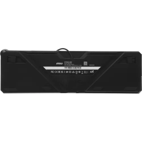 Клавиатура MSI STRIKE 600 Silent механическая серый/черный USB Multimedia for gamer LED (S11-04RU256-CLA) кабель 1.8м