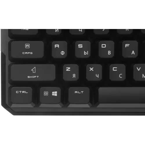 Клавиатура MSI STRIKE 600 Silent механическая серый/черный USB Multimedia for gamer LED (S11-04RU256-CLA) кабель 1.8м