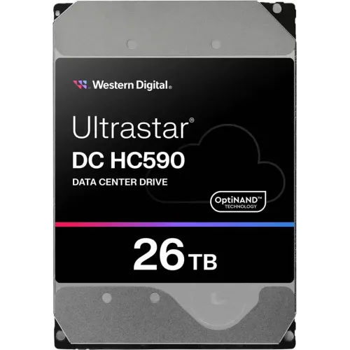Жесткий диск WD SATA-III 26TB 0F65672 WUH722626ALE6L4 Server Ultrastar DC HC590 4KN (7200rpm) 512Mb 3.5"