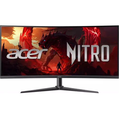 Монитор Acer 34" Nitro XZ340CURW0bmiiphx черный VA LED 1ms 21:9 HDMI M/M матовая HAS 250cd 3440x1440 240Hz FreeSync Premium DP Quad HD 2K (1440p)