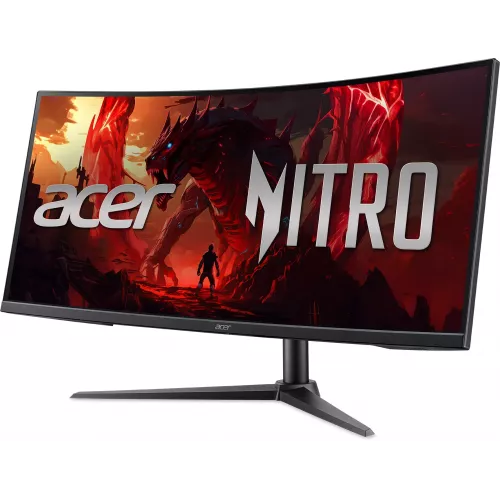 Монитор Acer 34" Nitro XZ340CURW0bmiiphx черный VA LED 1ms 21:9 HDMI M/M матовая HAS 250cd 3440x1440 240Hz FreeSync Premium DP Quad HD 2K (1440p)