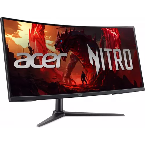 Монитор Acer 34" Nitro XZ340CURW0bmiiphx черный VA LED 1ms 21:9 HDMI M/M матовая HAS 250cd 3440x1440 240Hz FreeSync Premium DP Quad HD 2K (1440p)