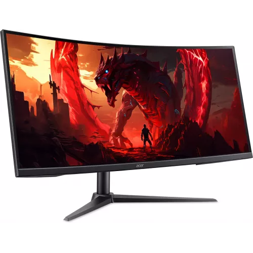 Монитор Acer 34" Nitro XZ340CURW0bmiiphx черный VA LED 1ms 21:9 HDMI M/M матовая HAS 250cd 3440x1440 240Hz FreeSync Premium DP Quad HD 2K (1440p)