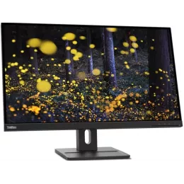 Монитор Lenovo 27" ThinkVision E27q-20 черный IPS LED 4ms 16:9 HDMI M/M матовая HAS Piv 1000:1 350cd 178гр/178гр 2560x1440 75Hz DP 2K 6.6кг