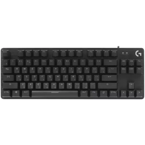 Клавиатура Logitech G412 TKL механическая черный USB for gamer LED (920-010449) кабель 1.8м