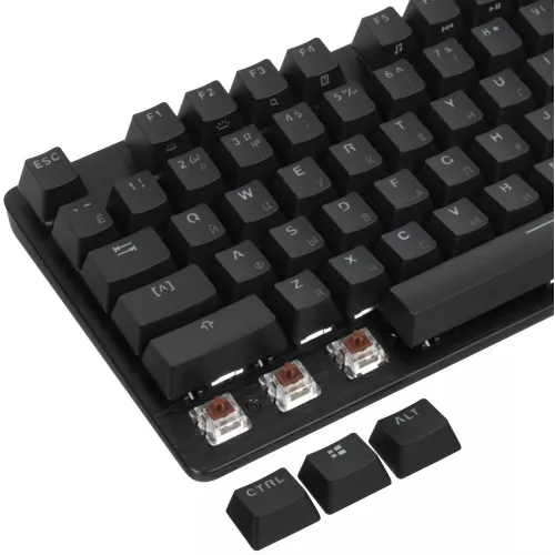 Клавиатура Logitech G412 TKL механическая черный USB for gamer LED (920-010449) кабель 1.8м