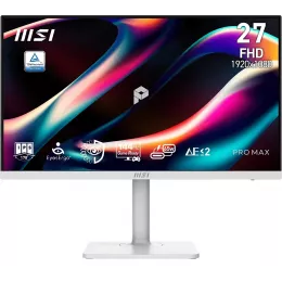Монитор MSI 27" Pro MAX 271PHW E14 белый IPS LED 1ms 16:9 HDMI M/M матовая HAS Piv 1500:1 300cd 178гр/178гр 1920x1080 144Hz DP FHD USB 5.85кг
