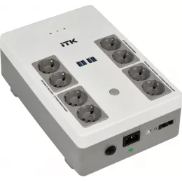 Источник бесперебойного питания ITK Electra EST8-1000VA-1-001-L 600Вт 1000ВА черный