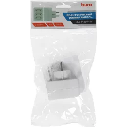 Сетевой разветвитель Buro BU-PS3F-W (3 розетки) белый (пакет ПЭ)