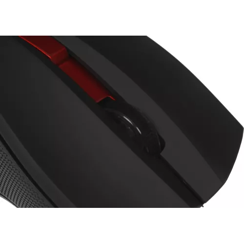 Мышь Оклик 615MW черный/красный оптическая 1200dpi беспров. USB для ноутбука 3but (412861)
