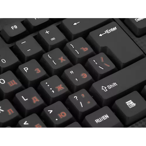 Клавиатура + мышь Оклик 620M клав:черный мышь:черный USB (475652)