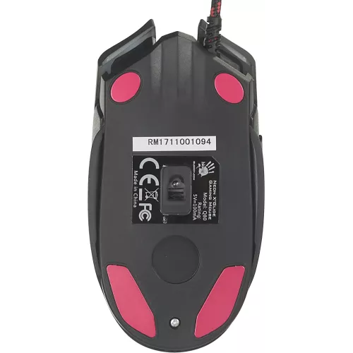 Мышь A4Tech Bloody Q80 черный оптическая 6200dpi USB 8but (Q80 BLACK)