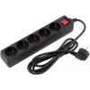 Сетевой фильтр PC Pet AP01006-1.8-B 1.8м (5 розеток) черный (пакет ПЭ)