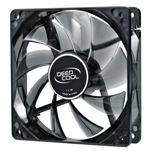 Вентилятор для корпуса Deepcool Wind Blade 120 LED 120х120x25 черный 3-pin 4-pin (Molex) 26дБ (DP-FLED-WB120) Ret