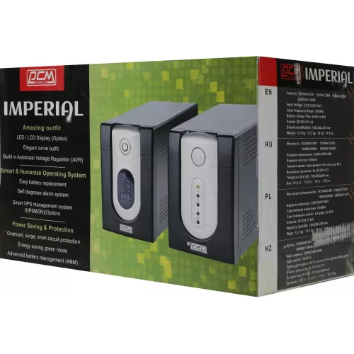 Источник бесперебойного питания Powercom Imperial IMP-1200AP 720Вт 1200ВА черный