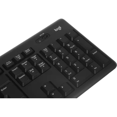Клавиатура + мышь Logitech MK270 клав:черный мышь:черный USB беспроводная Multimedia (920-004518)