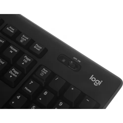 Клавиатура + мышь Logitech MK270 клав:черный мышь:черный USB беспроводная Multimedia (920-004518)