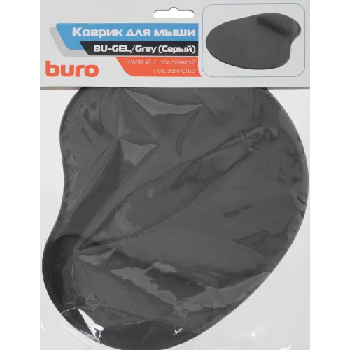 Коврик для мыши Buro BU-GEL Мини серый 225x190x2мм (BU-GEL/GREY)