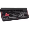 Клавиатура A4Tech Q100 черный USB for gamer LED (Q100 USB) кабель 1.8м