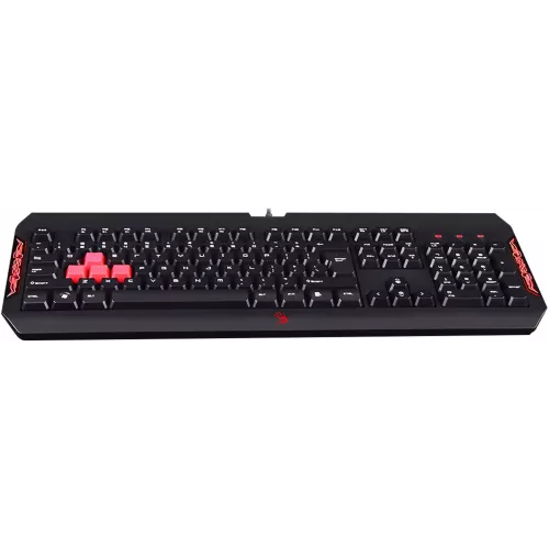 Клавиатура A4Tech Q100 черный USB for gamer LED (Q100 USB) кабель 1.8м