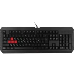 Клавиатура A4Tech Q100 черный USB for gamer LED (Q100 USB) кабель 1.8м
