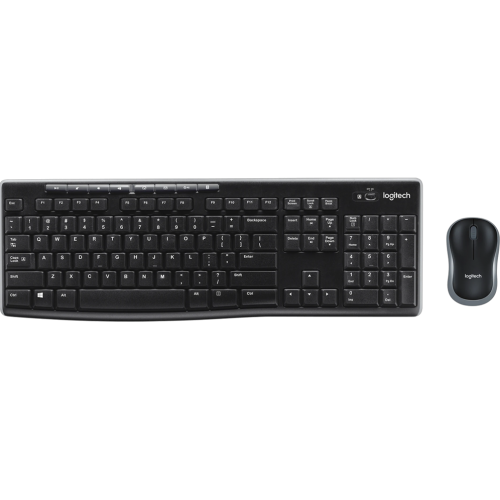 Клавиатура + мышь Logitech MK270 клав:черный мышь:черный USB беспроводная Multimedia (920-004518)