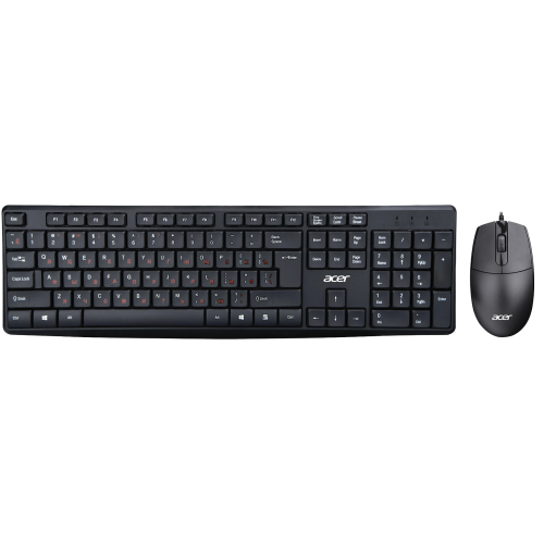 Клавиатура + мышь Acer OMW141 клав:черный мышь:черный USB (ZL.MCEEE.01M)